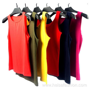 Factory Wholesale Ladies' Solid Color Vests